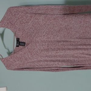 Long v neck sweater
